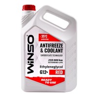 Антифриз Winso Antifreeze & Coolant Red -35°C (красный) G12+, 9кг