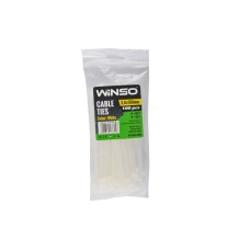 Хомуты Winso пластиковые белие 3,6x150, 100шт