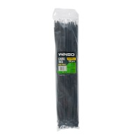 Хомуты Winso пластиковые черные 4,8x380, 100шт