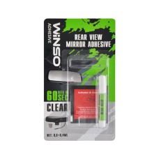 Клей для зеркал заднего вида Winso Rear View Mirror Adhesive прозрачный, 0,6+0,4мл