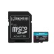 Microsdxc (uhs-1 u3) Kingston canvas go plus 512gb class 10 a2 v30 (r170mb/s, w90mb/s) (adapter sd)