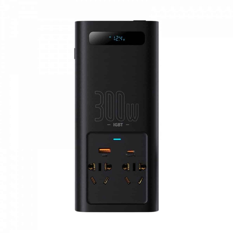 Автомобільний інвертор Baseus igbt power inverter 300W (220V CN/EU ) black