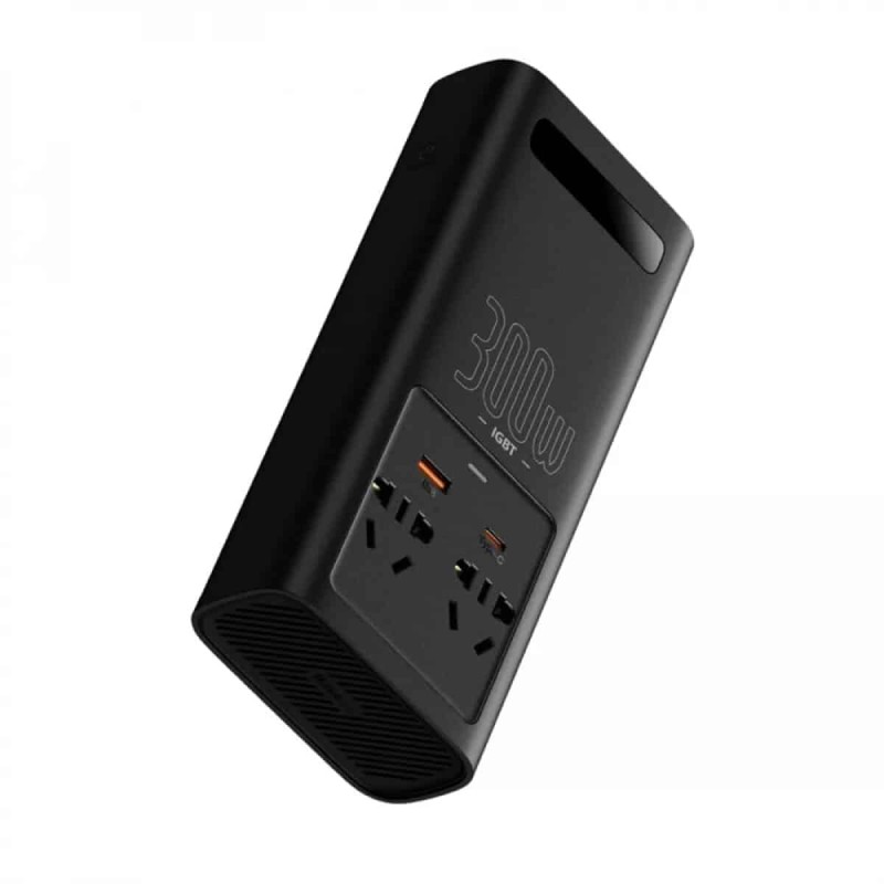 Автомобільний інвертор Baseus igbt power inverter 300W (220V CN/EU ) black