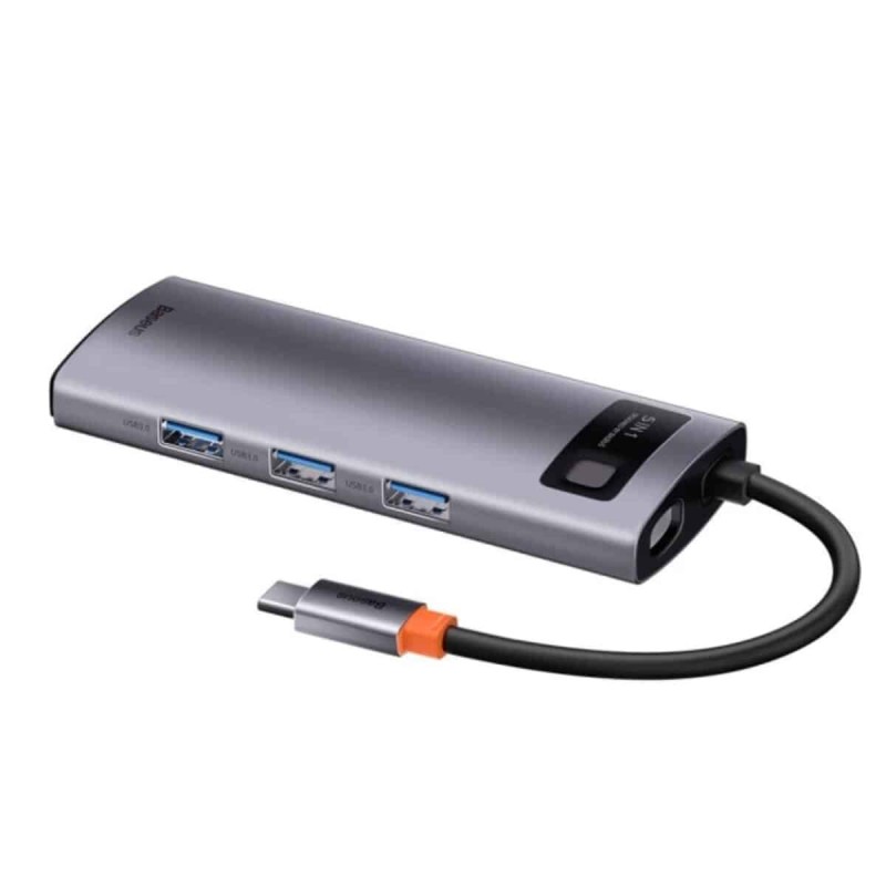 USB-Hub Baseus Metal Gleam Series 5-in-1 Multifunctional (Type-C to HDMI*1+USB3.0*3+PD*1)