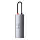 USB-Hub Baseus Metal Gleam Series 5-in-1 Multifunctional (Type-C to HDMI*1+USB3.0*3+PD*1)