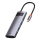 USB-Hub Baseus Metal Gleam Series 5-in-1 Multifunctional (Type-C to HDMI*1+USB3.0*3+PD*1)