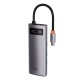 USB-Hub Baseus Metal Gleam Series 5-in-1 Multifunctional (Type-C to HDMI*1+USB3.0*3+PD*1)