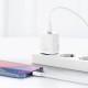 Мережевий зарядний пристрій Baseus super si 1C 20W with simple wisdom data cable type-cip 1m white