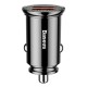 Автомобільний зарядний пристрій Baseus Circular Plastic А+А 30W Black
