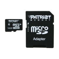 microSDHC (UHS-1) Patriot LX Series 16Gb class 10 (adapter SD)