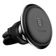 Тримач для мобiльного Baseus Magnetic Air Vent Car Mount Holder with cable clip Black (36145)