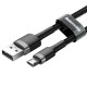 Кабель Baseus Cafule Cable USB For Micro 2.4A 1m Gray+Black
