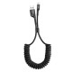 Кабель Baseus Fish eye Spring Data Cable Lightning 1m Black