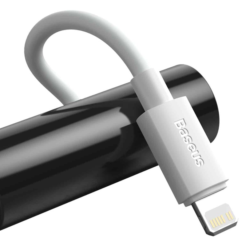 Кабель Baseus Simple Wisdom Data Cable Kit USB to iP PD 20W (2PCS/Set) 1.5m White