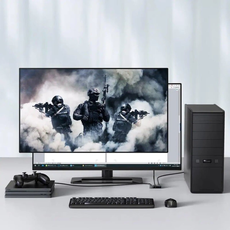 USB-Hub Baseus Matrix HDMI Switcher (2in1or 1in2) Space Gray