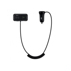 АЗП з FM-модулятором Baseus T typed S-16 wireless MP3 car charger (English) Black