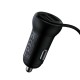 АЗП з FM-модулятором Baseus T typed S-16 wireless MP3 car charger (English) Black