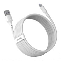 Кабель Baseus Simple Wisdom Data Cable Kit USB to Type-C 5A (2PCS/Set) 1.5m White