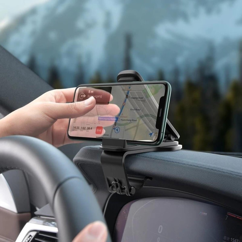 Тримач для мобiльного Baseus Big Mouth Pro Car Mount (Applicable to centre console) Black