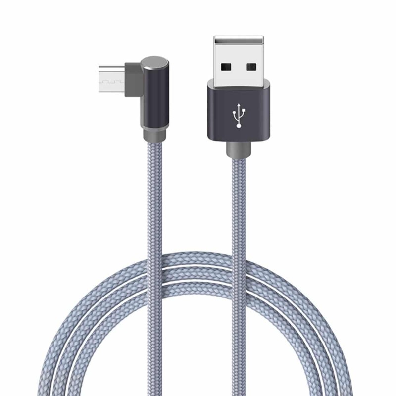 Кабель BOROFONE BX26 Express Micro-USB 1m, 2.4A, nylon braid Metal Gray