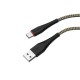 Кабель BOROFONE BX25 Powerful USB to Type-C 3A,1m, nylon, TPE connectors, Black