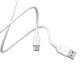 Кабель BOROFONE BX14 USB to Type-C 2.4A, 1m, PVC, TPE connectors, White