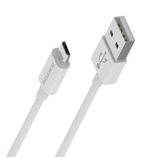 Кабель BOROFONE BX22 USB to Micro 2.4A, 1m, PVC, РС connectors, White