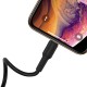 Кабель BOROFONE BX30 USB to iP 2.4A, 1m, silicone, TPE connectors, Black