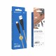 Кабель BOROFONE BX25 Powerful USB to Micro 2.4A,1m, nylon, TPE connectors, Black