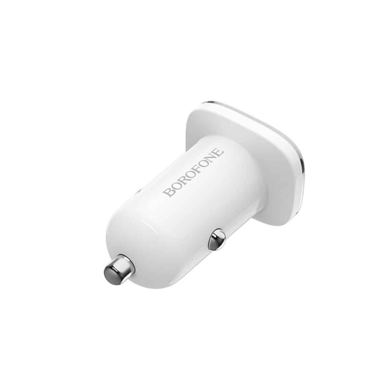 Автомобільний зарядний пристрій BOROFONE BZ12A single port QC3.0  White