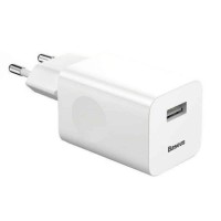 Мережевий зарядний пристрій Baseus home charger 1USB QC3.0 12V 2A white