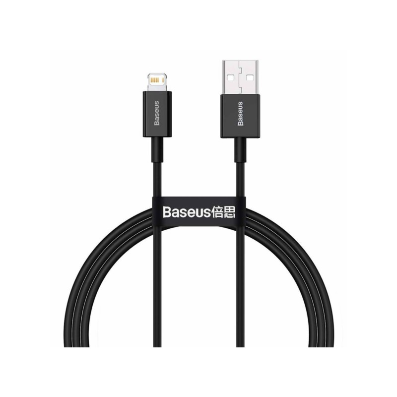 Кабель Baseus Superior Series USB to iP 2.4A 1m Black