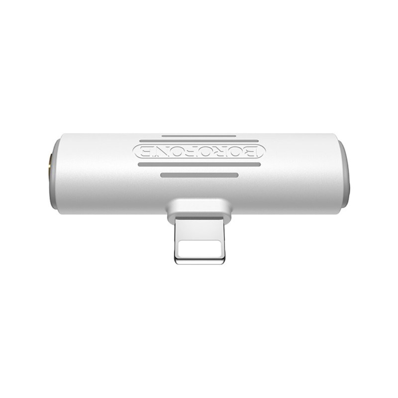 Адаптер BOROFONE BV7 Light Lightning digital 3.5 audio converter White