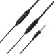 Навушники BOROFONE BM20 DasMelody earphones with mic, 3.5mm audio plug, single button control, Black