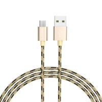 Кабель BOROFONE BX24 Ring current Micro 1m, Gold