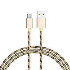 Кабель BOROFONE BX24 Ring current Micro 1m, Gold