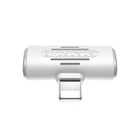 Адаптер BOROFONE BV6 Comfortable dual Lightning digital audio converter White