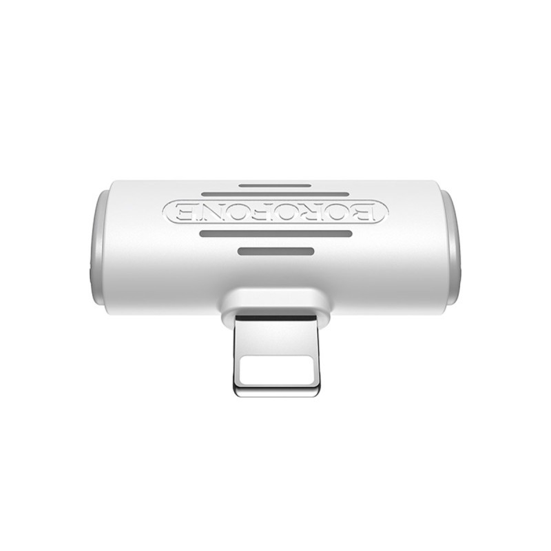 Адаптер BOROFONE BV6 Comfortable dual Lightning digital audio converter White