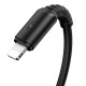 Кабель BOROFONE BX47 USB to iP 2.4A, 1m, PVC, PVC connectors, Black