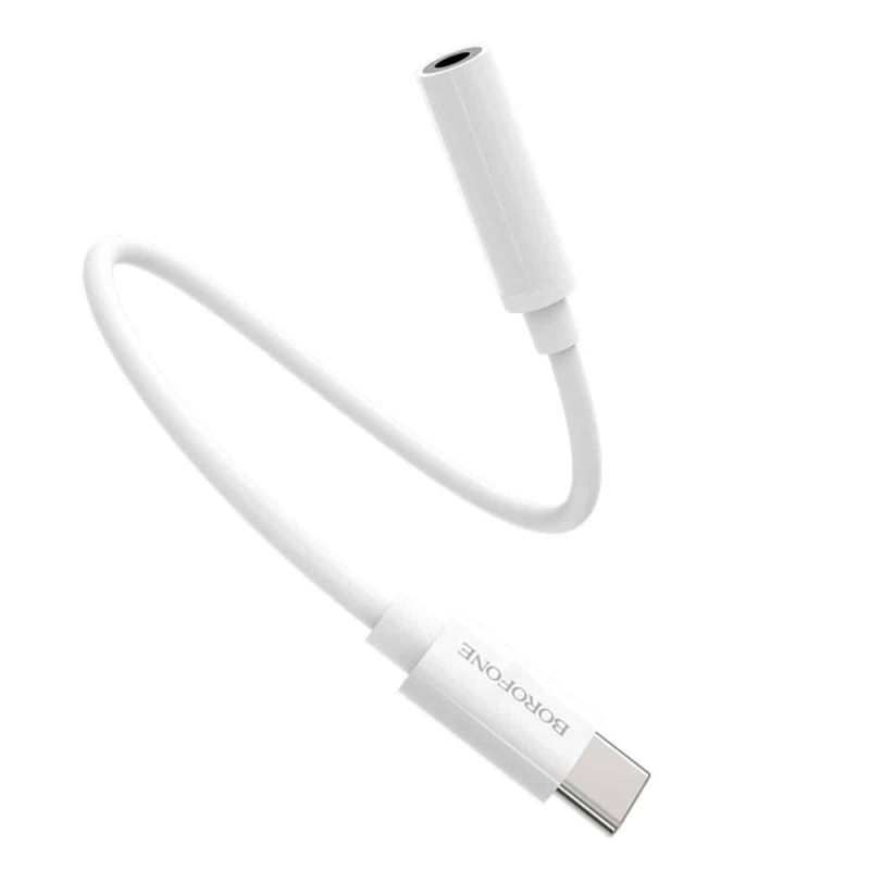 Адаптер BOROFONE BV13 Type-C to 3.5 Digital audio converter White