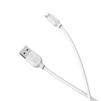 Кабель BOROFONE BX14 USB to iP 2.4A, 3m, PVC, TPE connectors, White