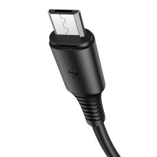 Кабель BOROFONE BX47 USB to Micro 2.4A, 1m, PVC, PVC connectors, Black