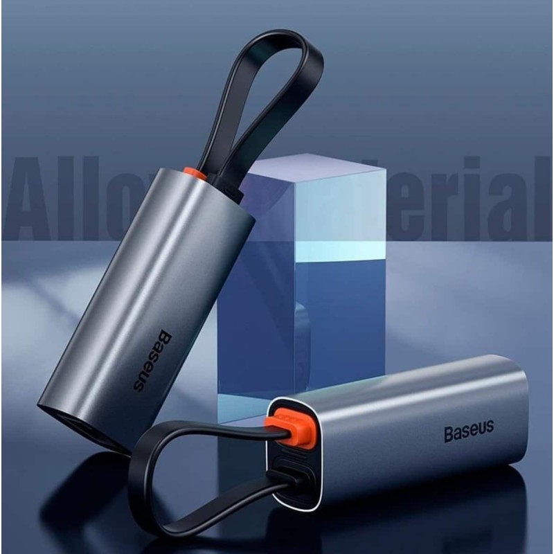 USB-Hub Baseus Steel Cannon Series USB A & Type-C Bidirectional Gigabit LAN Adapter Dark grey