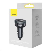 АЗП з FM-модулятор Baseus Enjoy Car Wireless MP3 Charger (Wireless 5.0+5V/3.4A) Black