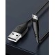 Кабель Usams US-SJ268 U18 Round Micro Cable 1m Black