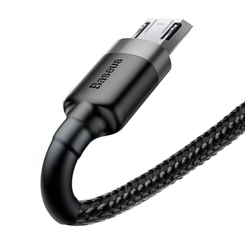 Кабель Baseus Cafule Cable USB For Micro 2A 3m Gray+Black
