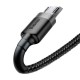 Кабель Baseus Cafule Cable USB For Micro 2A 3m Gray+Black