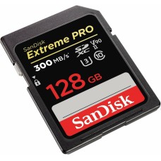 SDXC (UHS-II U3) SanDisk Extreme Pro 128Gb class 10 V90 (R300MB/s, W260MB/s)