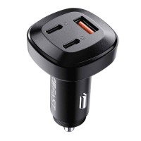 Автомобільний зарядний пристрій ACEFAST B3 66W(USB-C+USB-C+USB-A) three-port metal car charger