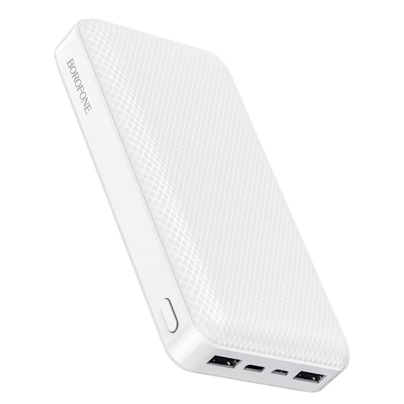 Зовнішній акумулятор BOROFONE BJ3A Minimalist power bank(20000mAh) White